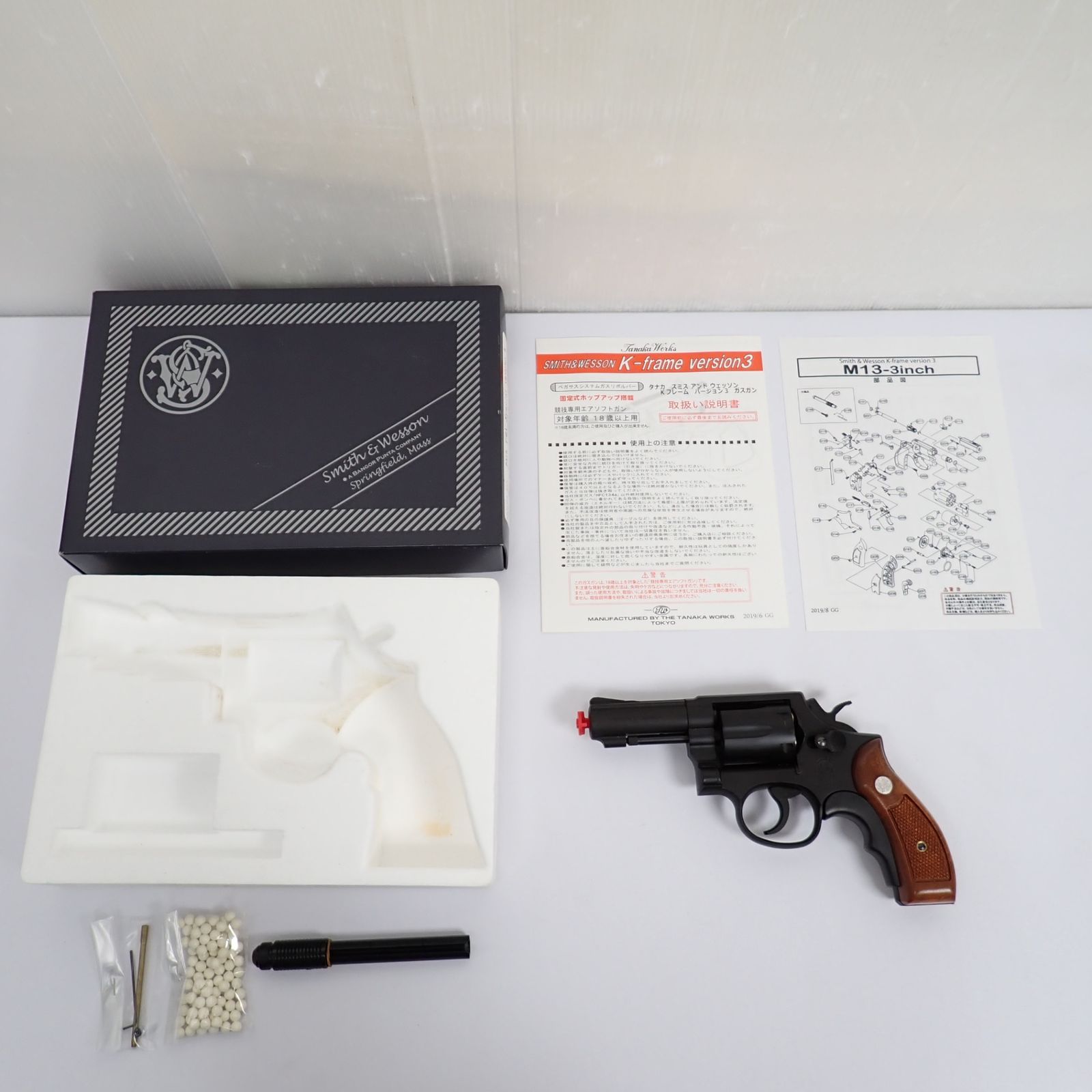 タナカ S＆W M13 FBI Special Ver.3 3インチ HW ヘビーウェイト ガスガン