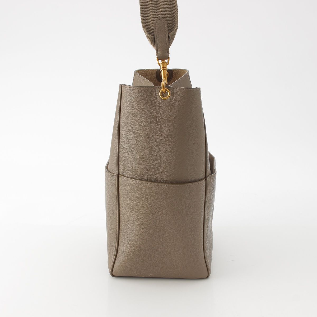 セリーヌ サングル スモール バケットバッグ カーフスキン レザー