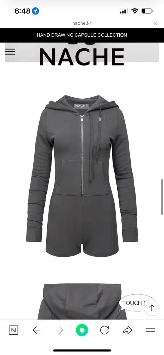 NACHE HOODIE HALF JUMPSUIT