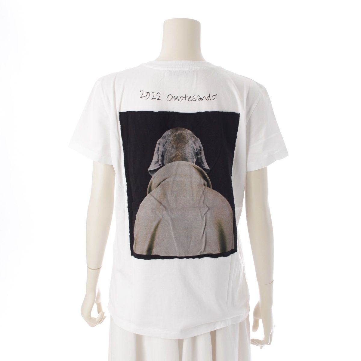 Max Mara - マックスマーラ 23年 コットン 表参道限定 CIPRIA ドッグ プリント 半袖Ｔシャツ 2319410831 ホワイト M【中古】 マックスマーラ 23年 コットン 表参道限定 CIPRIA ドッグ プリント