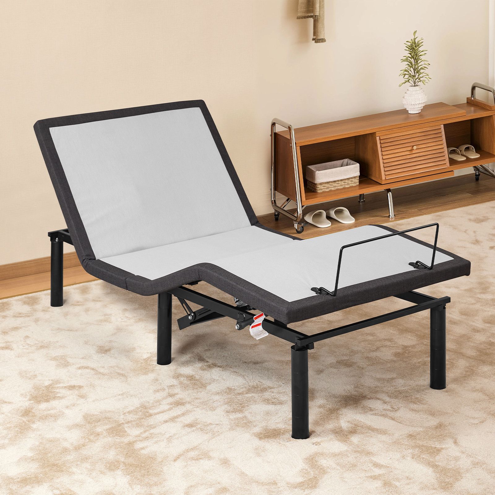 電動ベッド 折りたたみベッド 2モーター 196*97cm シングル 家庭用 組立簡単 高さ調節