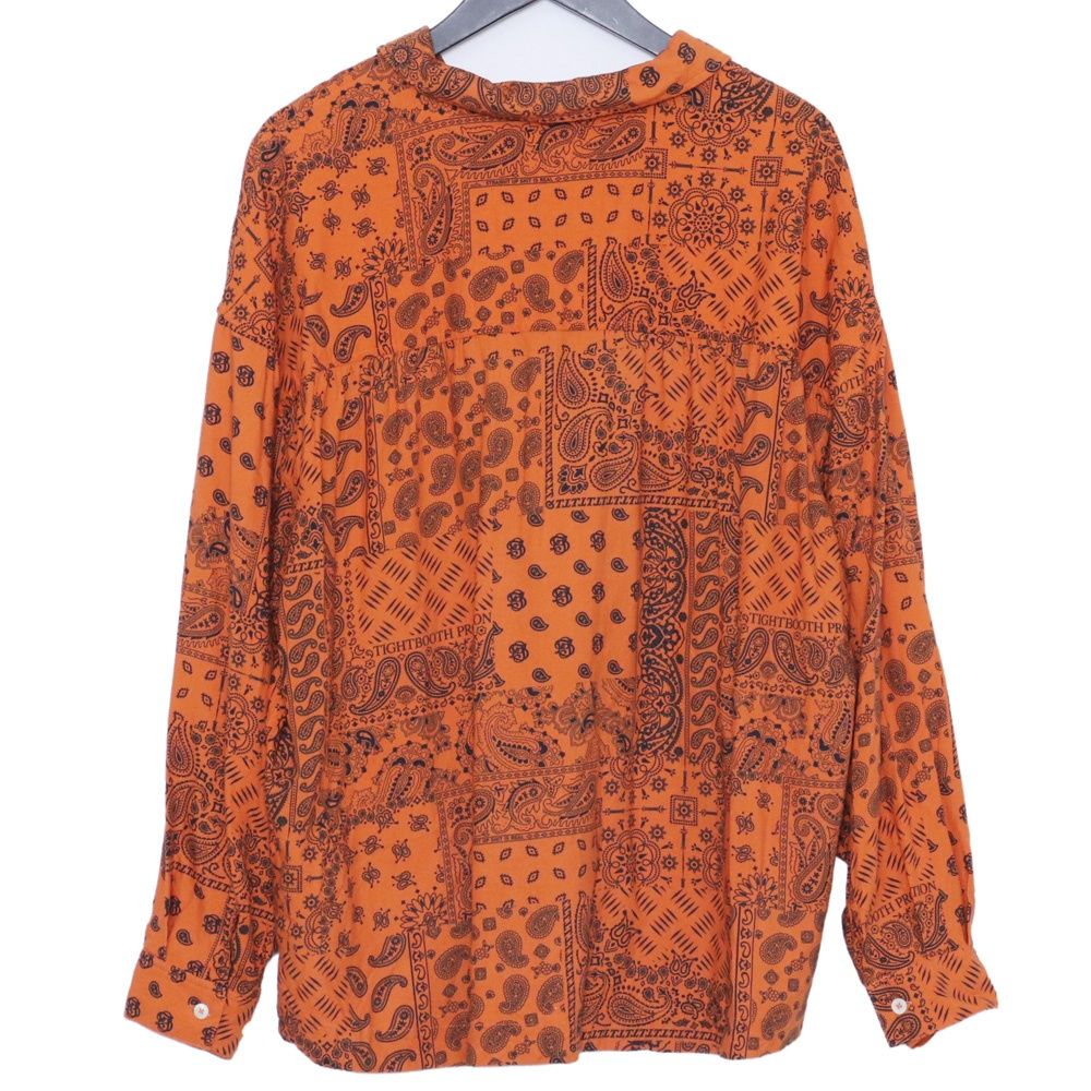 TIGHTBOOTH PAISLEY L/S OPEN SHIRT Lサイズ オレンジ - メルカリ