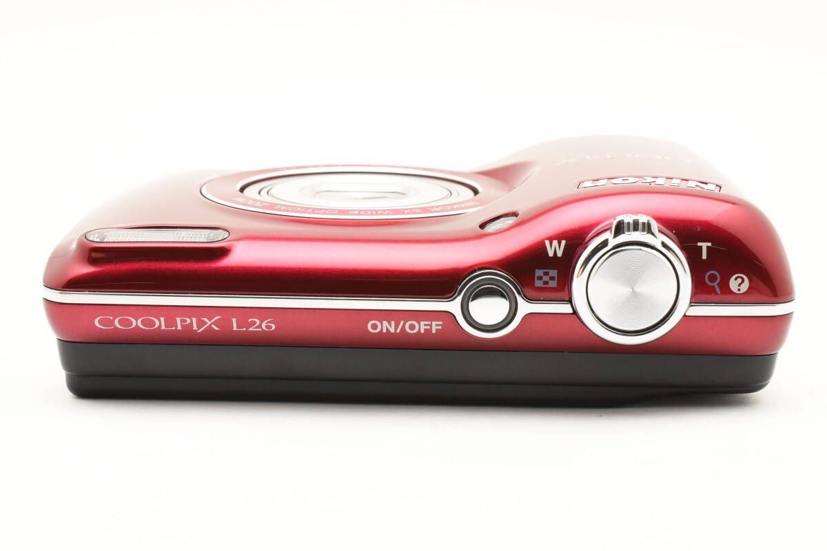 ☆極上品☆ニコン Nikon COOLPIX L26 レッド☆コンパクトデジタル