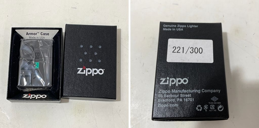 01m2485 ZIPPO ジッポー マルボロ /マールボロ ブラックメンソールワン/ B221/アーマー/タイプB/0909 MLB-ONE B  /キャンペーン/懸賞/ 300個限定品 221/300 未使用に近い - メルカリ