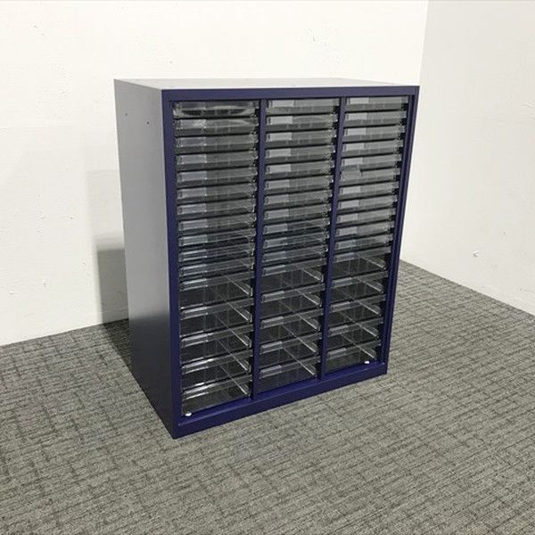 コンビトレイキャビネット レクトライン A4対応 オカムラ ブルー