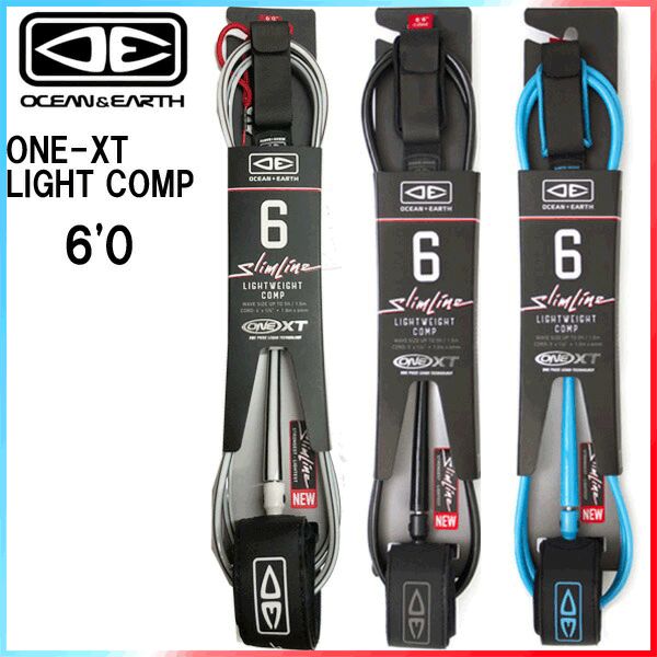 Ou0026E SLIM LINE ONE-XT LIGHT COMP 6'0/ オーシャンアンドアース スリムライン ライトコンプ 6FT リーシュコード サーフィン