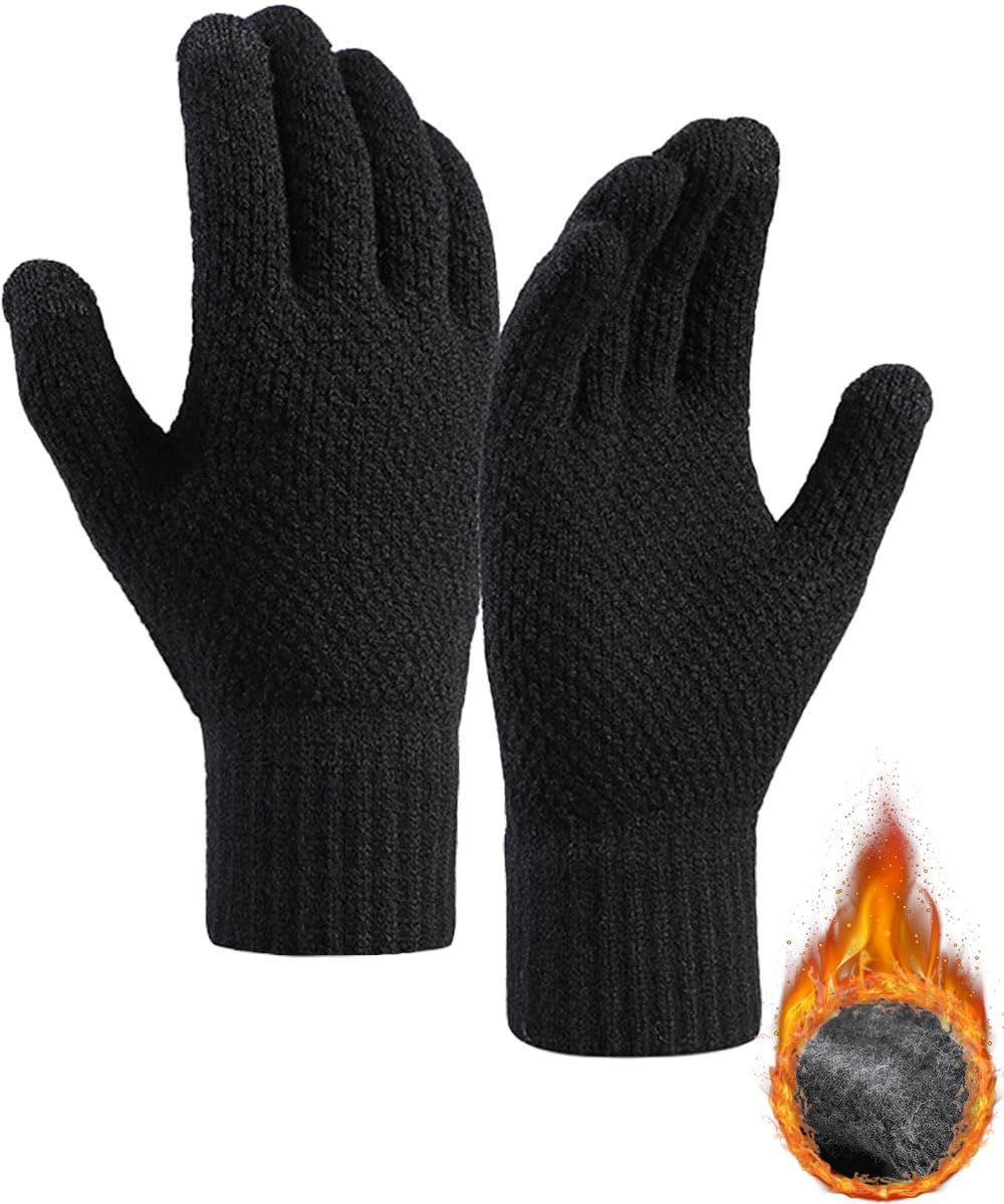 まもなく終了 防寒グローブ ニットグローブ 裏起毛 瞬間で5℃上昇 タッチパネル対応 手袋 防寒てぶくろ 厚手 軽量 無地 防寒手袋 防風 保温 暖かい 肌に優しい 伸縮性 通勤 JIOYIEO 通学 スポーツ 秋 冬用 男女兼用