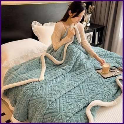 週末 毛布 ダブルサイズ セミダブル 150cm×200cm もこもこ毛布 エアコンブランケット 昼寝 温活 温かい 北欧 ナチュラル