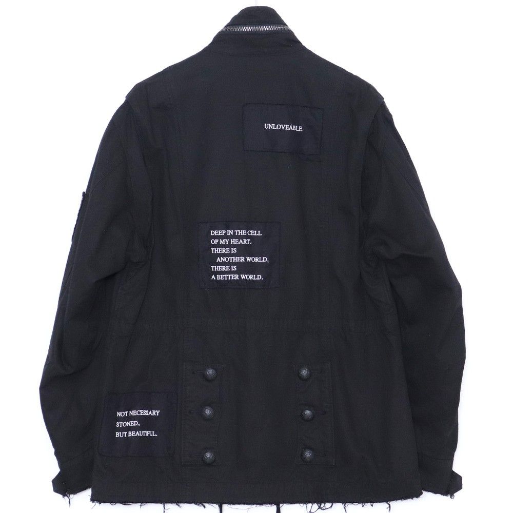 CHRISTIAN DADA Patched M65 Field Jacket サイズ46 ブラック CD-17S