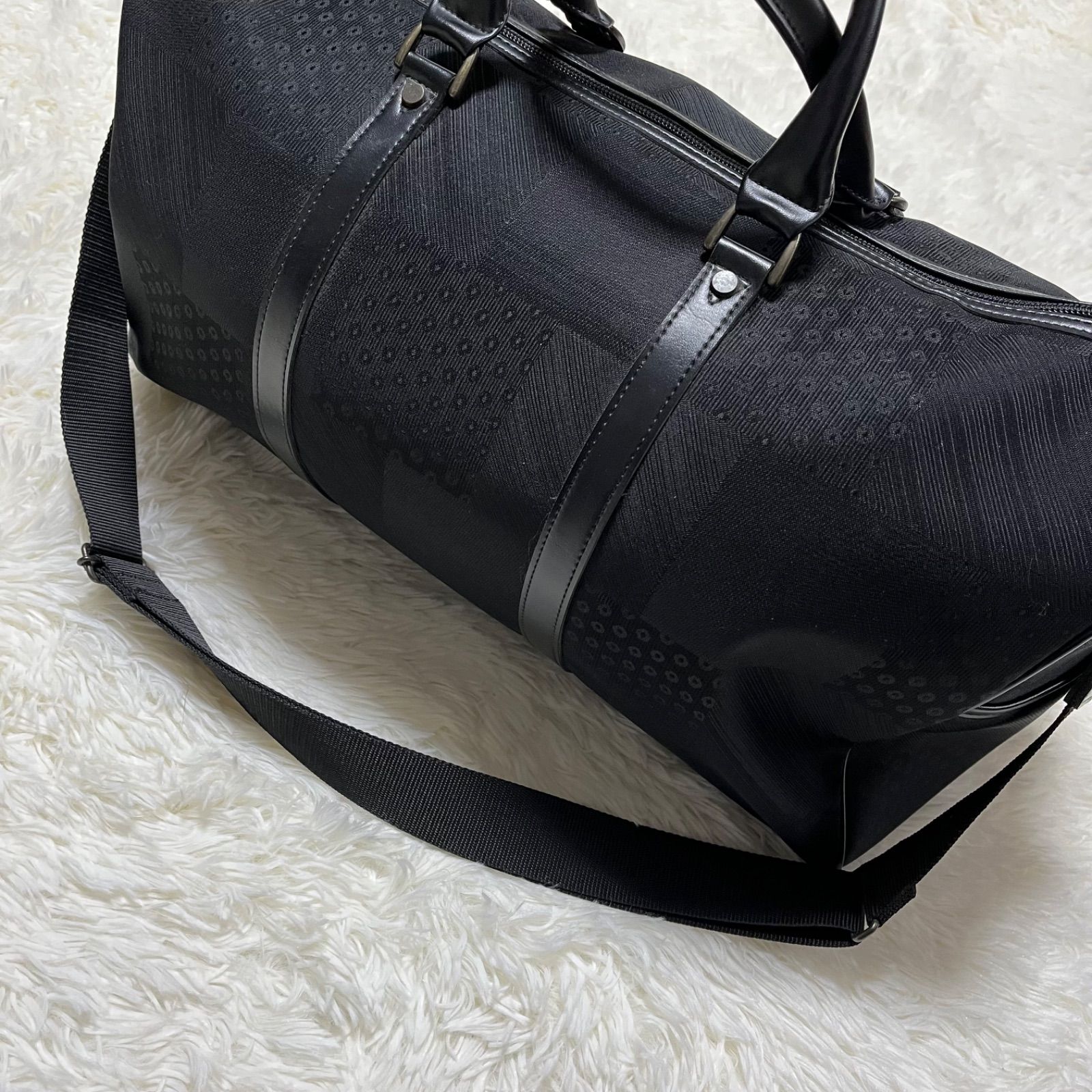 【美品】KENZO ケンゾー　ボストンバッグ　2WAY シャドー柄　ジャガード 美品】KENZO ケンゾー ボストンバッグ 2WAY シャドー柄 ジャガード