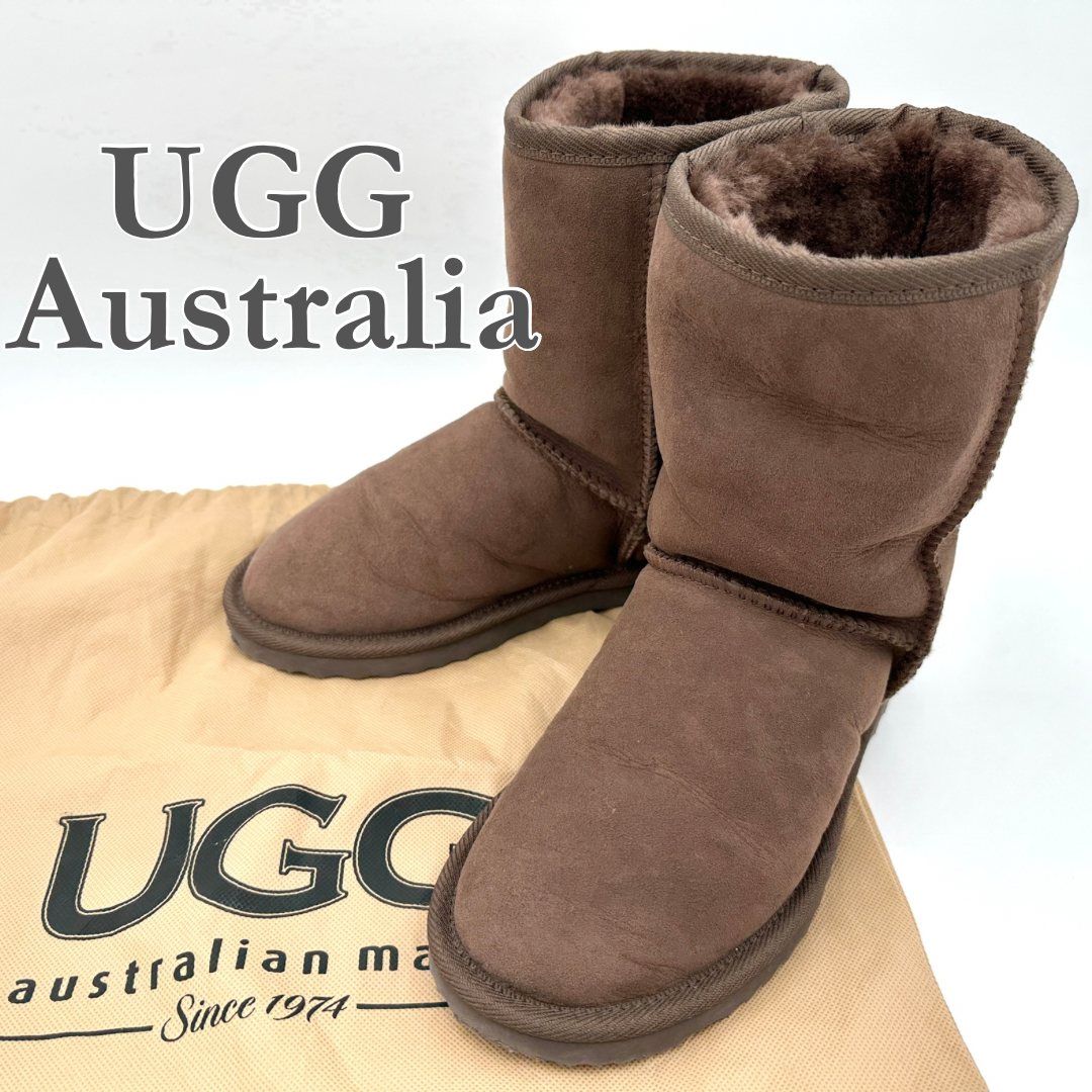 UGG オーストラリアンシープスキン ブラウンムートンブーツ