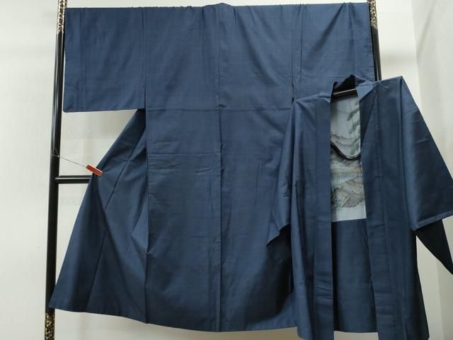 平和屋着物●男性 本場大島紬 アンサンブル 100亀甲 総詰め キングサイズ 正絹 CAAS6732yc