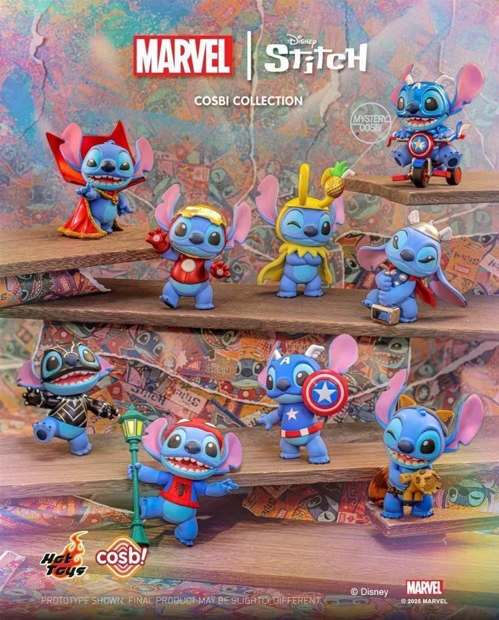 HotToys cosbiマーベル×スティッチ シリーズ アソートボックス フィギュア セット 1BOX 8ピース入り