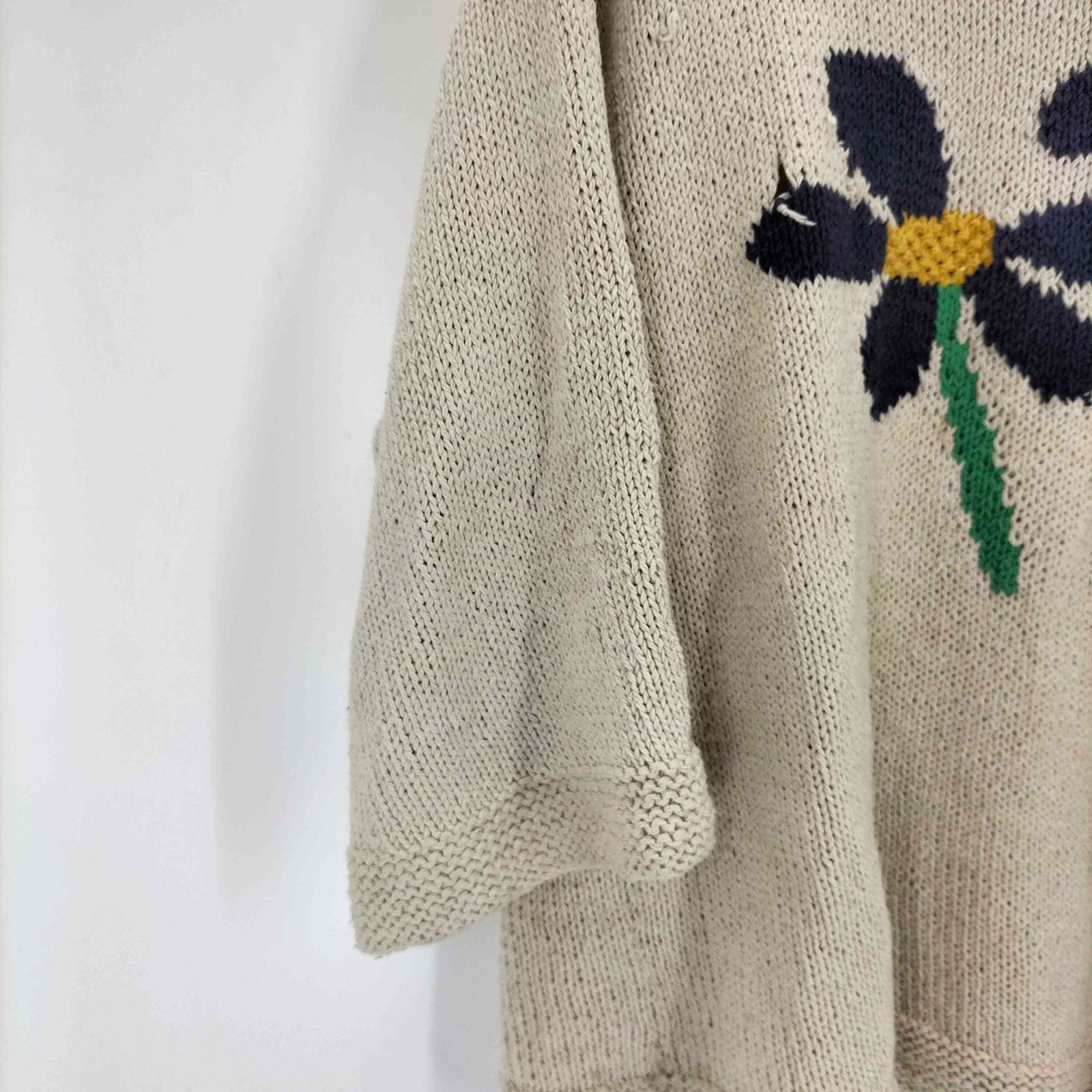 ユーズドフルギ USED古着 {{MacMahon Knitting Mills}}R/N FLOWER KNIT