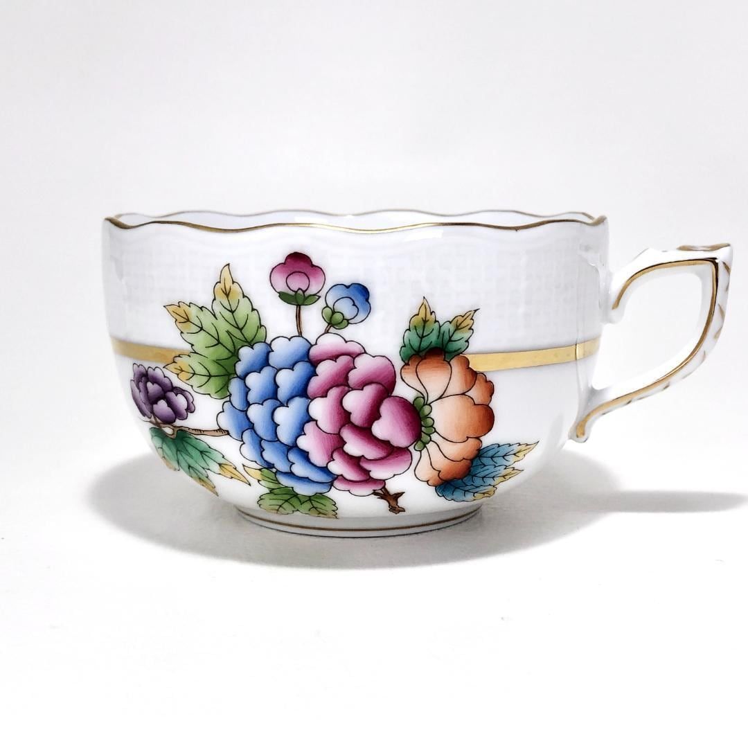 美品】HEREND ヘレンド／ヴィクトリア・ゴールド カップ＆ソーサー