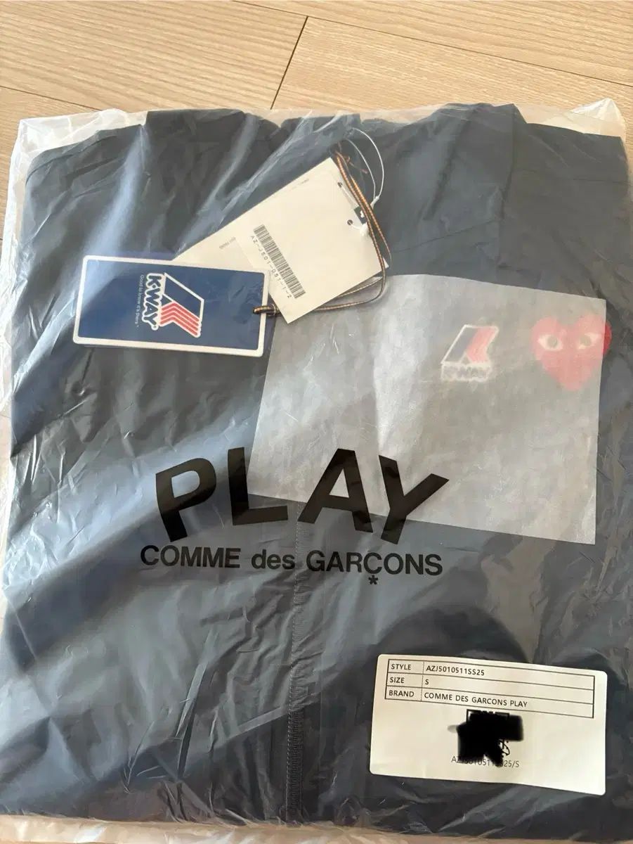 COMME des GARCONS コム デ ギャルソン x カーウェ ウィンド ジャケット S ネイビー