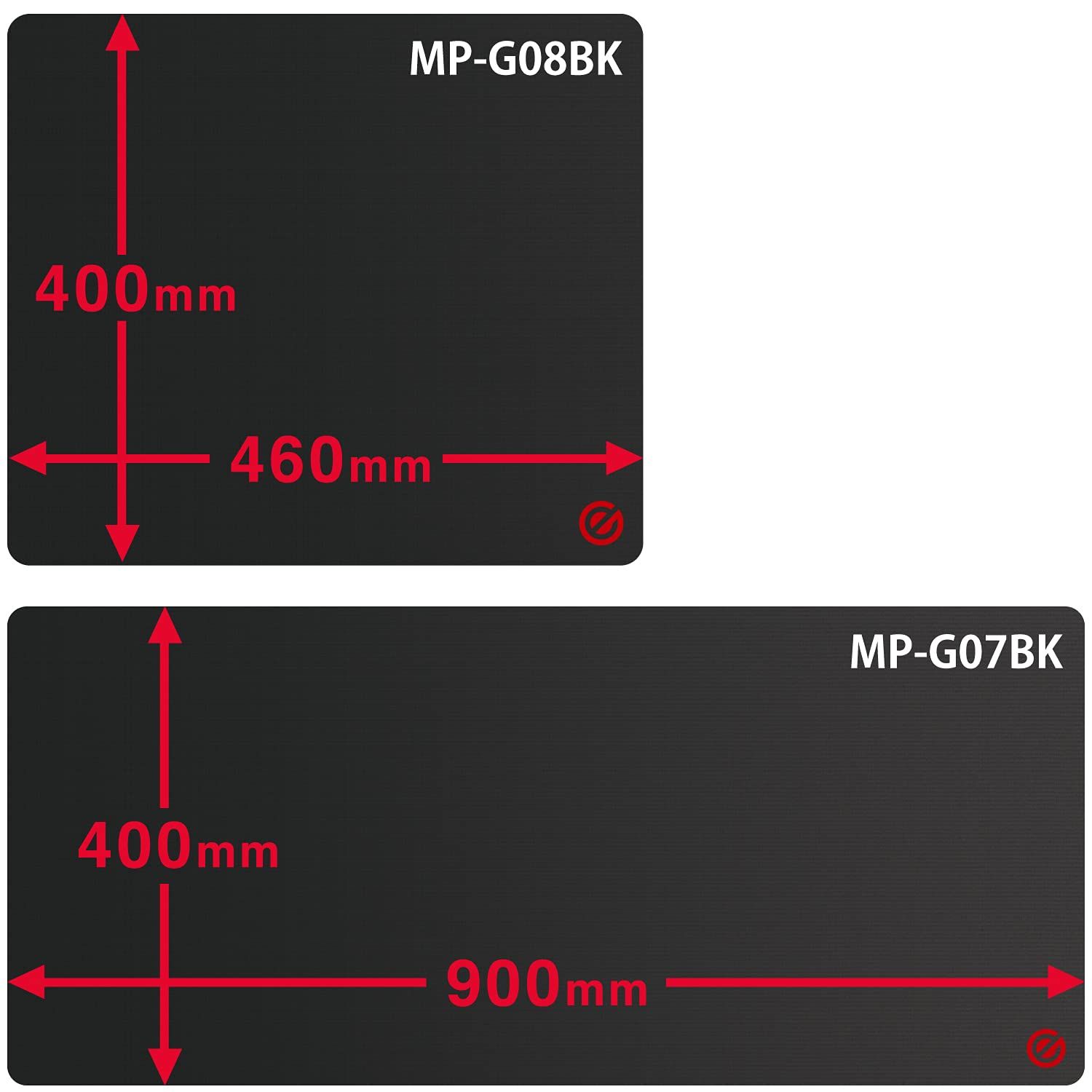 ゲーミングマウスパッド エレコム 90㎝×40㎝ デスクマット 46㎝×40㎝ MP-G08BK エレコム ゲーミングマウスパッド 90×40 裏面天然ラバー 超ワイド 中目クロス ブラック MP-G07BK [幅90cm×奥行40cm]