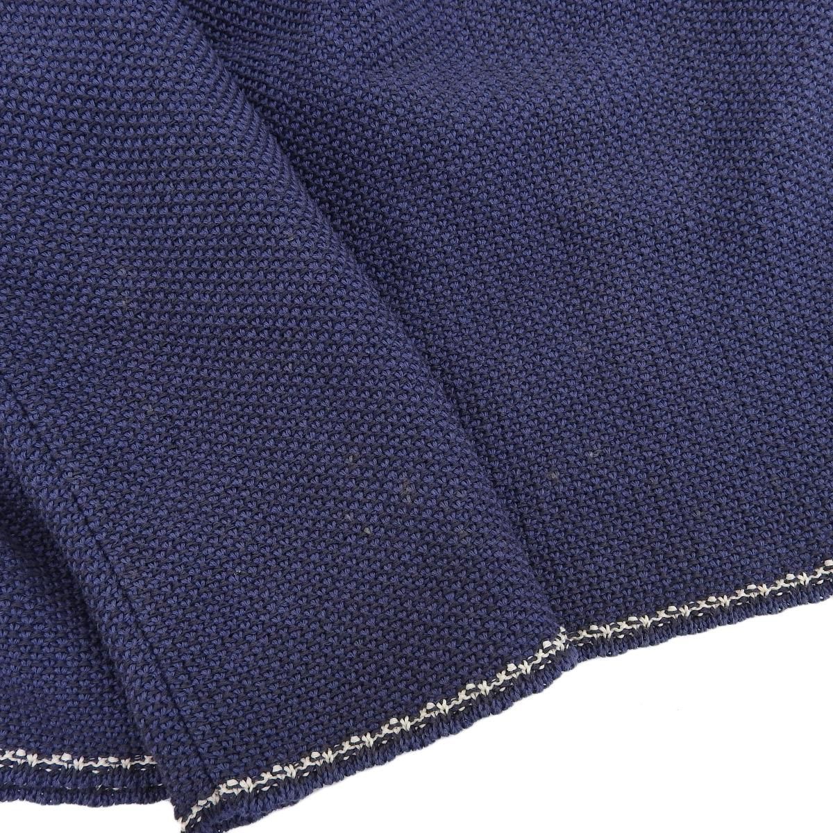 4350) シャネル CHANEL ノースリーブ ミニ ワンピース コットン ブルー