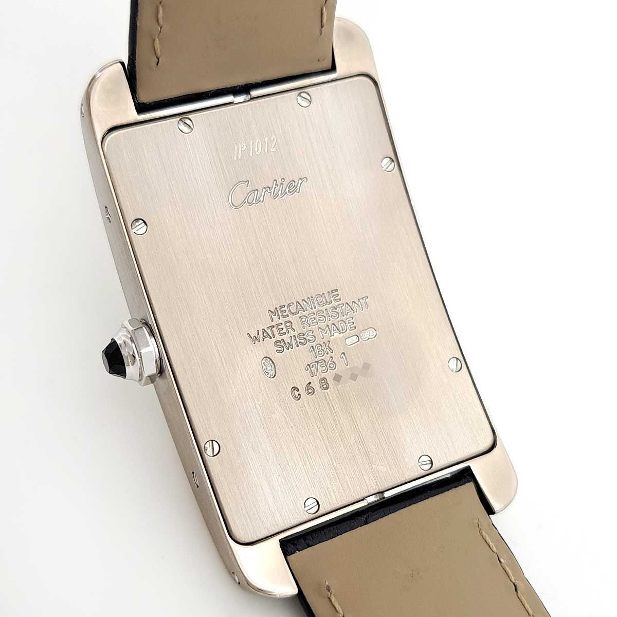 カルティエ タンクアメリカン LM Overhauled by Cartier W2601356 手巻き ホワイトゴールド メンズ CARTIER【中古】 【時計】