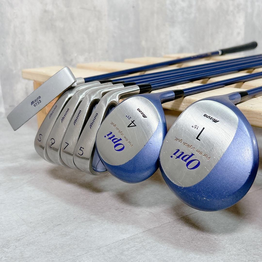 X622 ミズノ 他 レディース ゴルフクラブ ハーフセット 8点 かわいい L