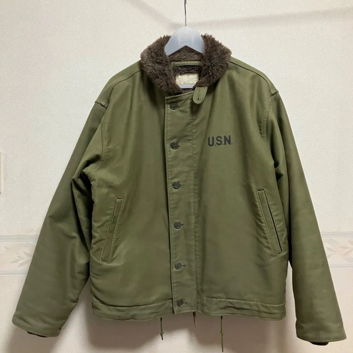 HOUSTON N-1デッキジャケット 40 オリーブ - メルカリ