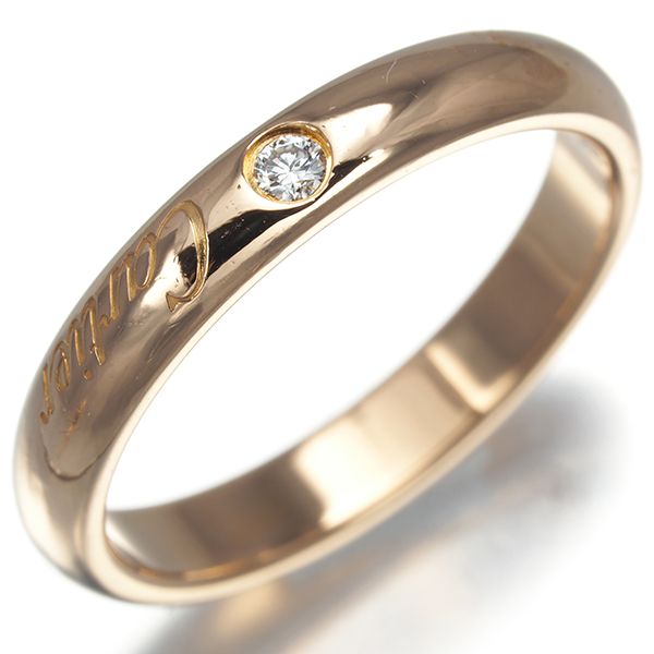 カルティエ エングレーブド Cドゥ リング 1Pダイヤモンド カルティエ/エングレーブド Cドゥ リング 1Pダイヤモンド #45号 - メルカリ