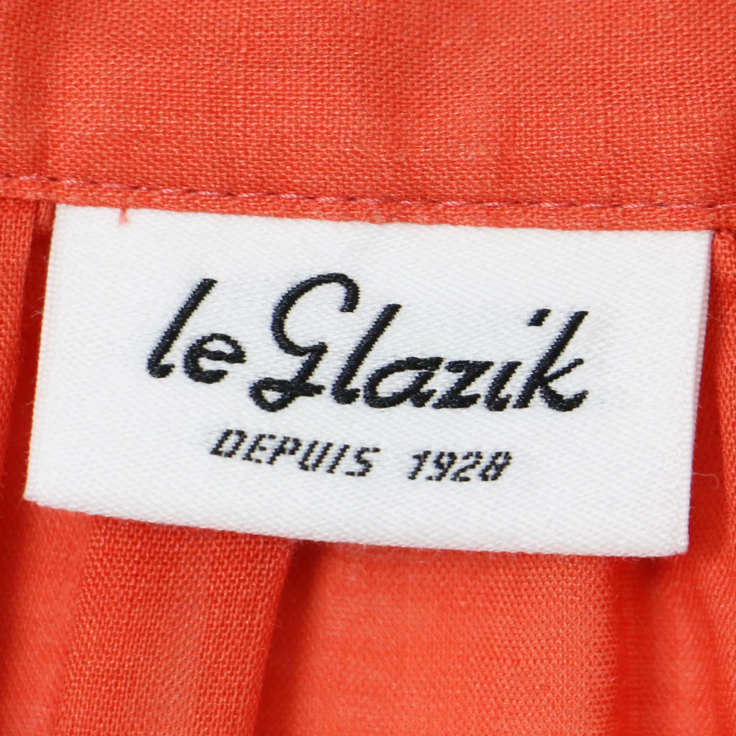 美品 LE GLAZIK ルグラジック ブラウス シャツ オレンジ 36(S