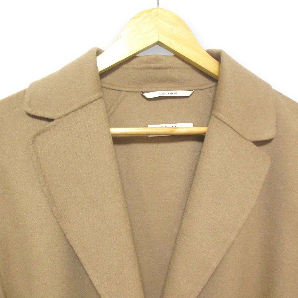 美品 S Max Mara エスマックスマーラ ARONA ウール100％ リバーコート  