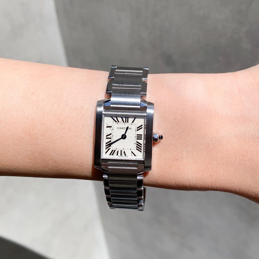 カルティエ タンクフランセーズSM コンビ W51007Q4 SSxYG クォーツ