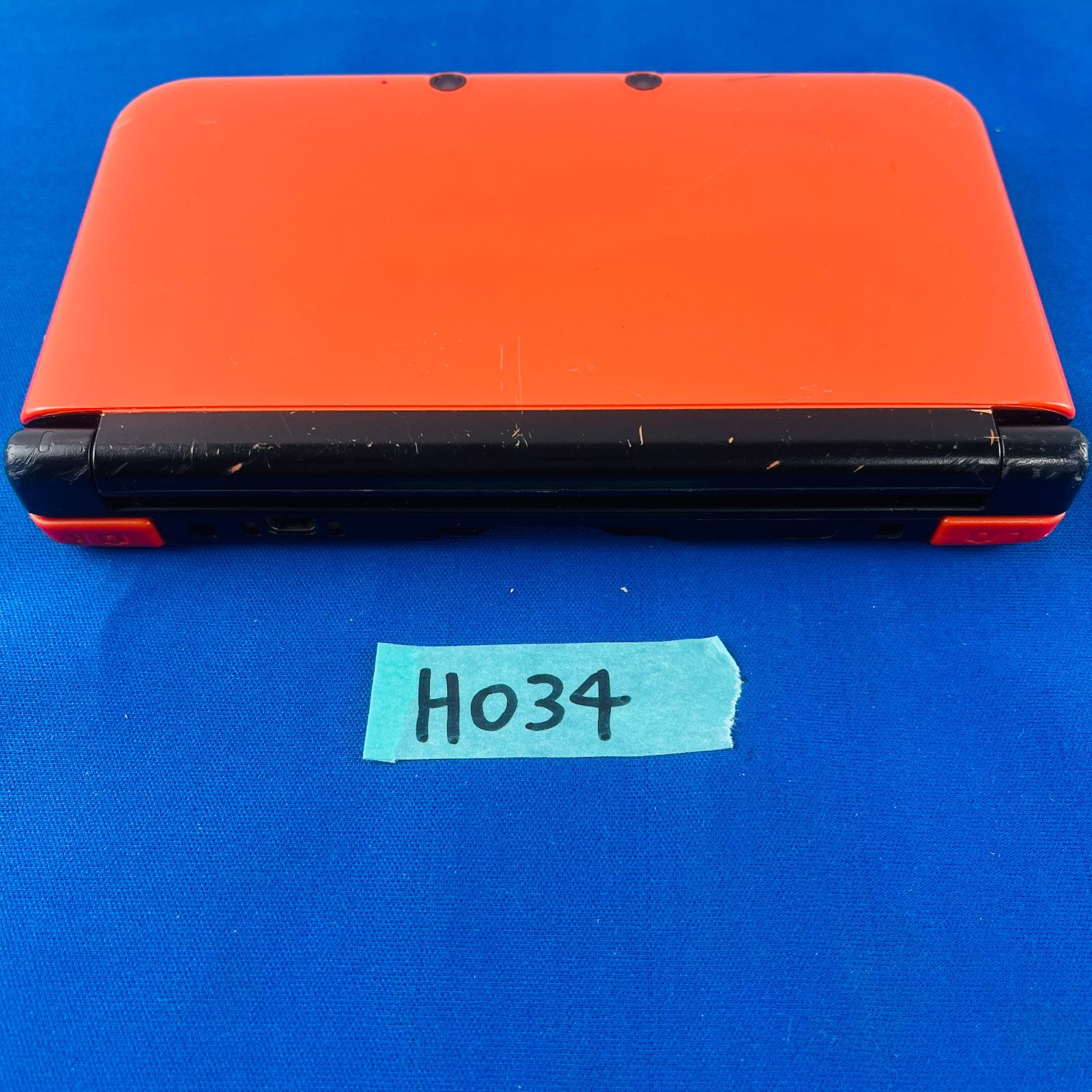 ◇H034【通電OK】ニンテンドー3DS LL 本体 オレンジxブラック 任天堂 