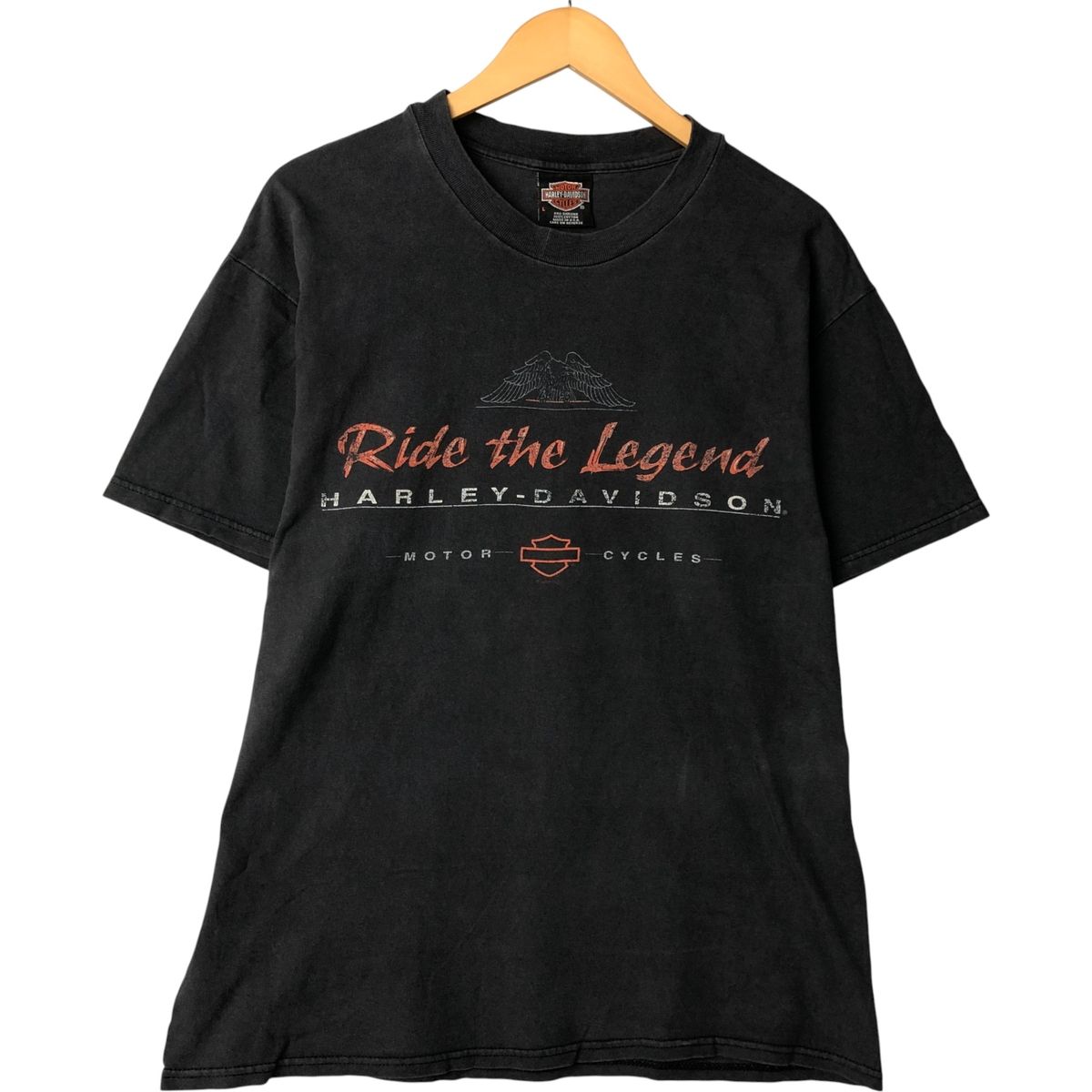 古着 90年代 ハーレーダビッドソン Harley-Davidson 鷲柄 イーグル柄 