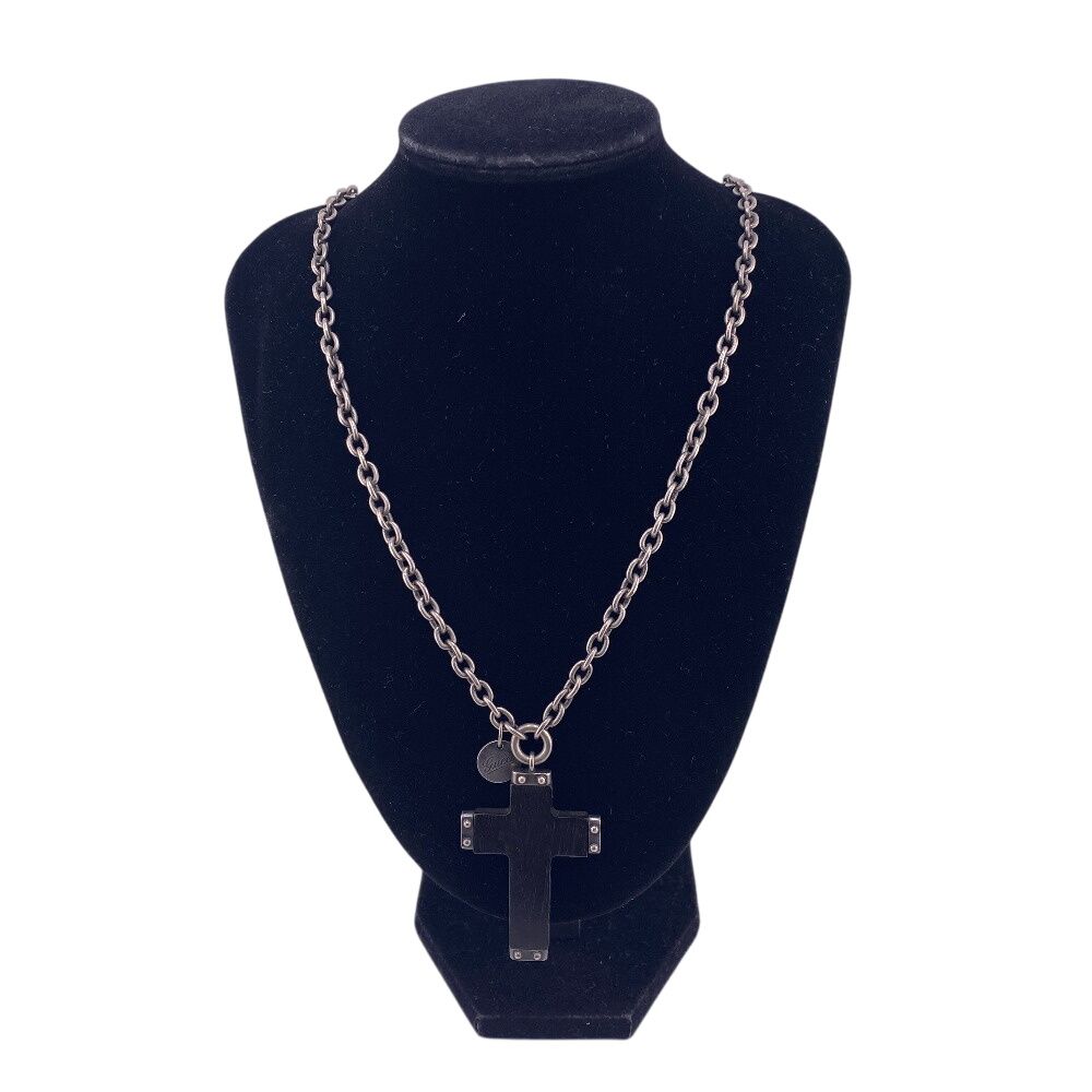 グッチ GUCCI ネックレス エボニー クロスモチーフ ブラック グッチ GUCCI ネックレス エボニー クロスモチーフ ブラック