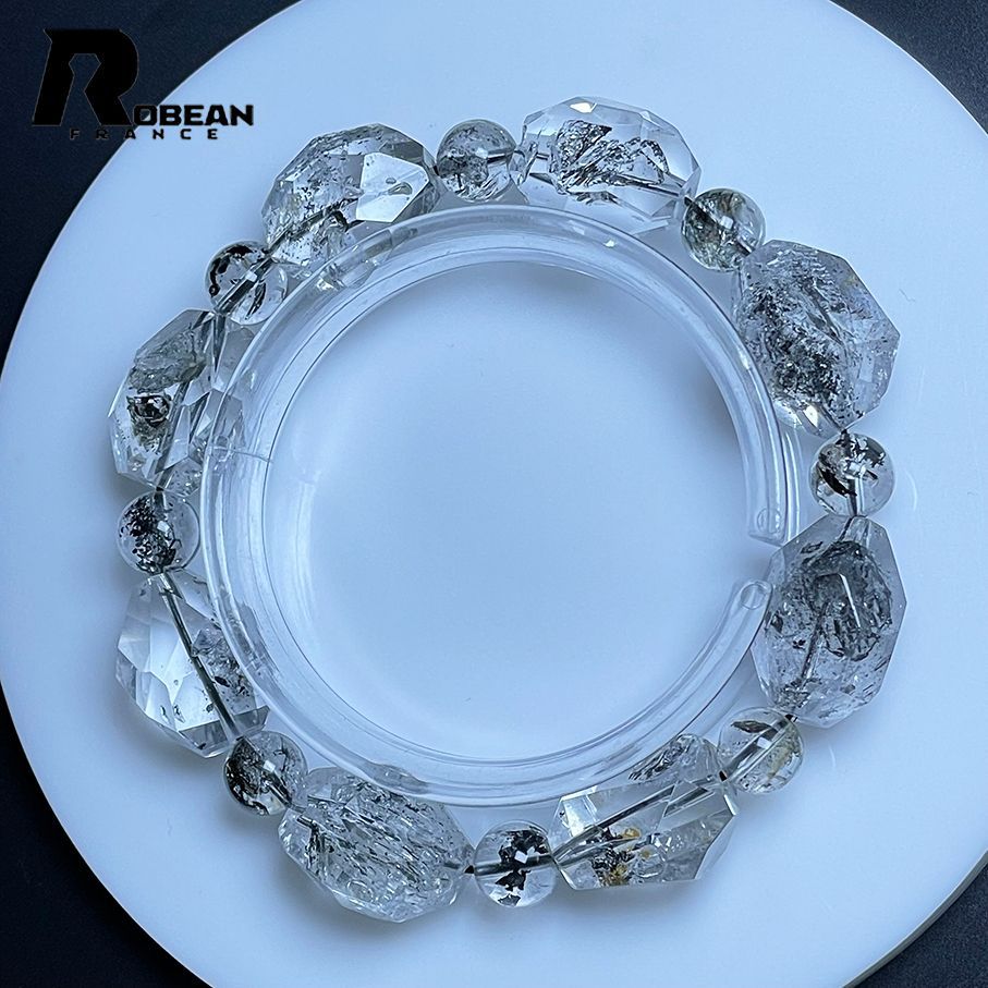 在庫切れ 逸品 EU製 定価27万円ROBEAN・ハーキマーダイヤモンドパワーストーン ブレスレット 天然石 原石 綺麗 お守り 貴重 幸運 贈り物 ギフト プレゼント  19*15.6mm MK717037