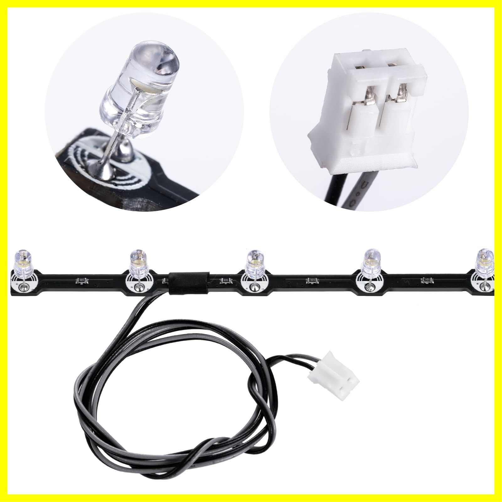 Amazon.co.jp: TRZX 1/14 タミヤ スカニア 770S 6×4 56368 8×4 56371 RC  トラックのための屋根のヘッドライト 5LED の白色光のスポットライト : おもちゃ
