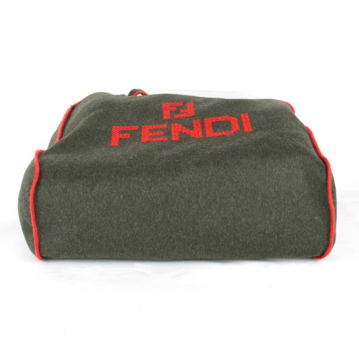 USED』 フェンディ トートバッグ フェルト カーキ - メルカリ