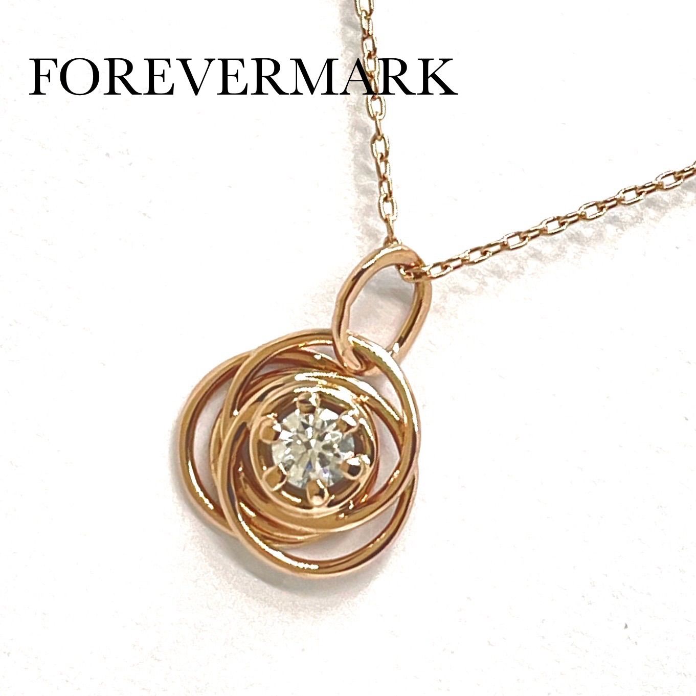 FOREVERMARK / フォーエバーマーク ダイヤネックレス 0.14ct K18PG - メルカリ