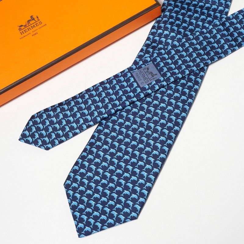 □美品□HERMES エルメス シルク ネクタイ ジャガードタイ 幅8cm