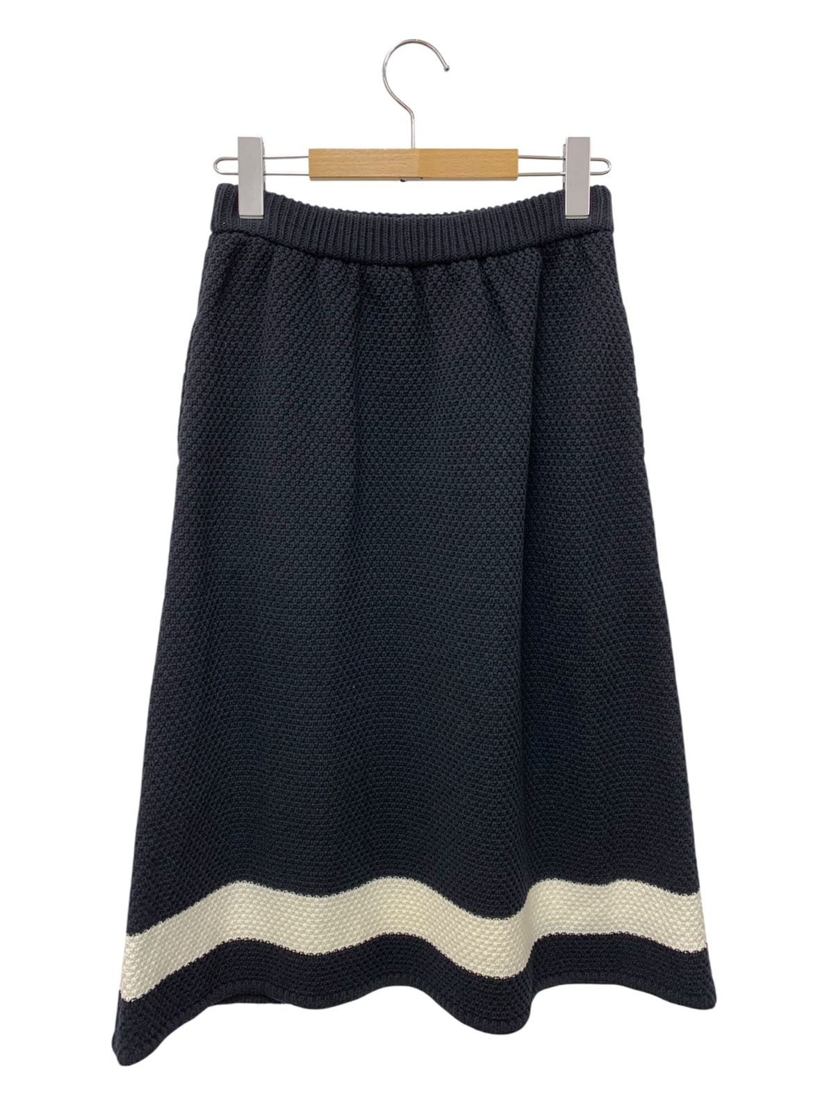 ルネ 5412020 スカート 36 ネイビー ニット ウエストギャザー ITQVNCJT47PW