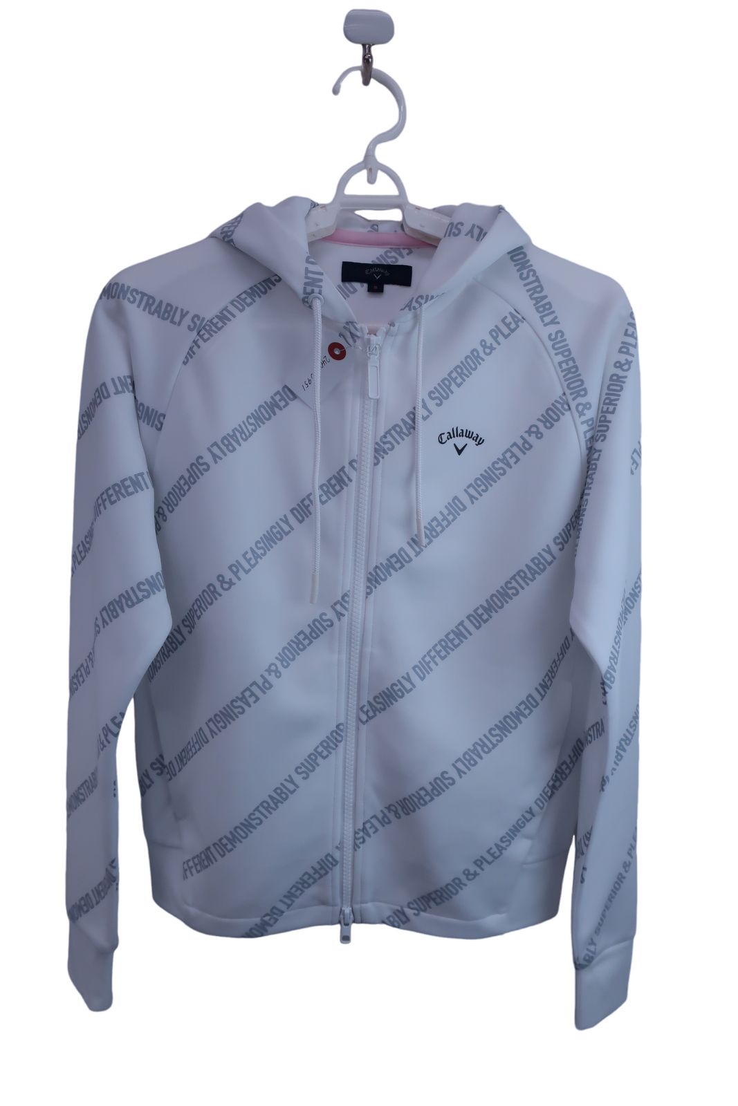 【超美品】Callaway(キャロウェイ) パーカー 白文字柄 レディース S 241-0117801 ゴルフ用品 2404-0951 中古