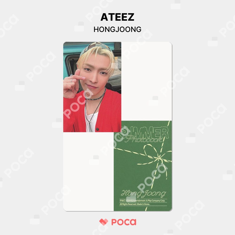 ATEEZ ホンジュン Summerphotobook トレカ ATEEZ ホンジュン トレカ ATEEZ 2024 SUMMER PHOTOBOOK PLAYCODE