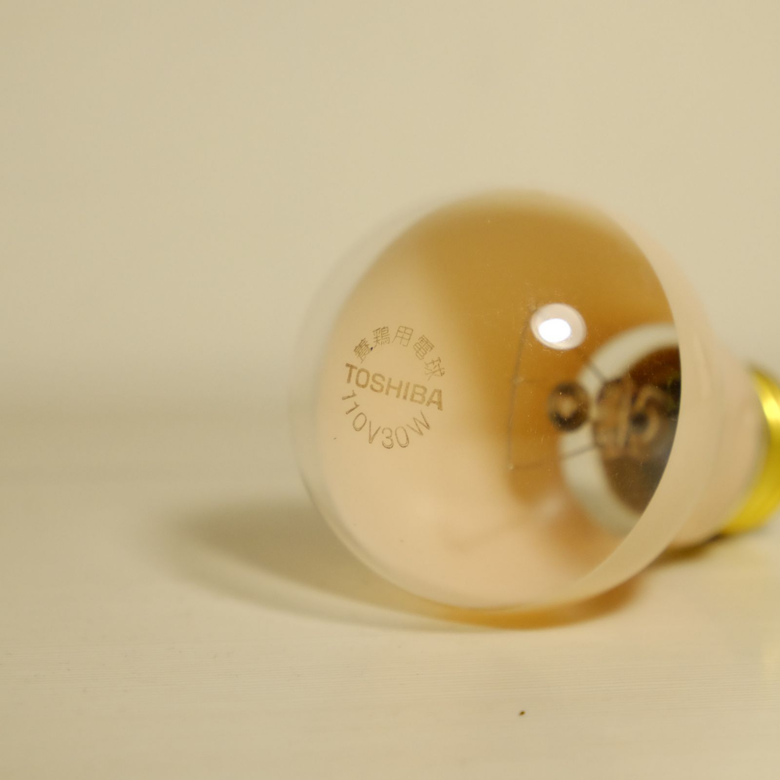 Toshiba 東芝 あかりじょうず 養鶏用電球 30w 昭和レトロ 白熱電球