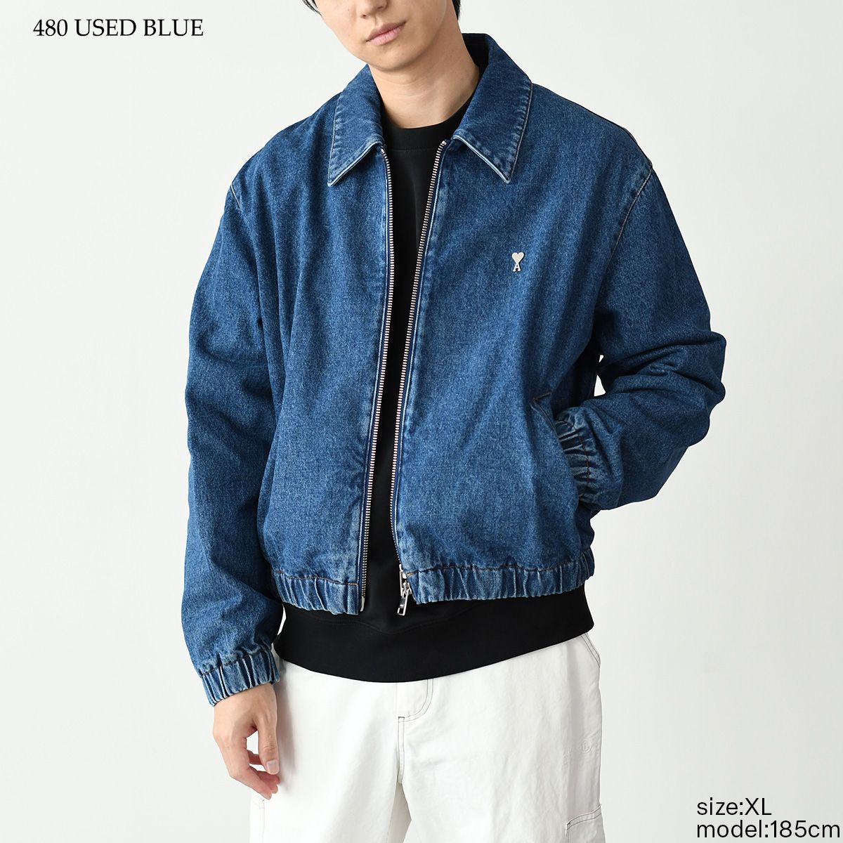 ami alexandre mattiussi 25ss デニムジャケット AMI ALEXANDRE MATTIUSSI アミ アレクサンドラ マトゥッシ AMI DE