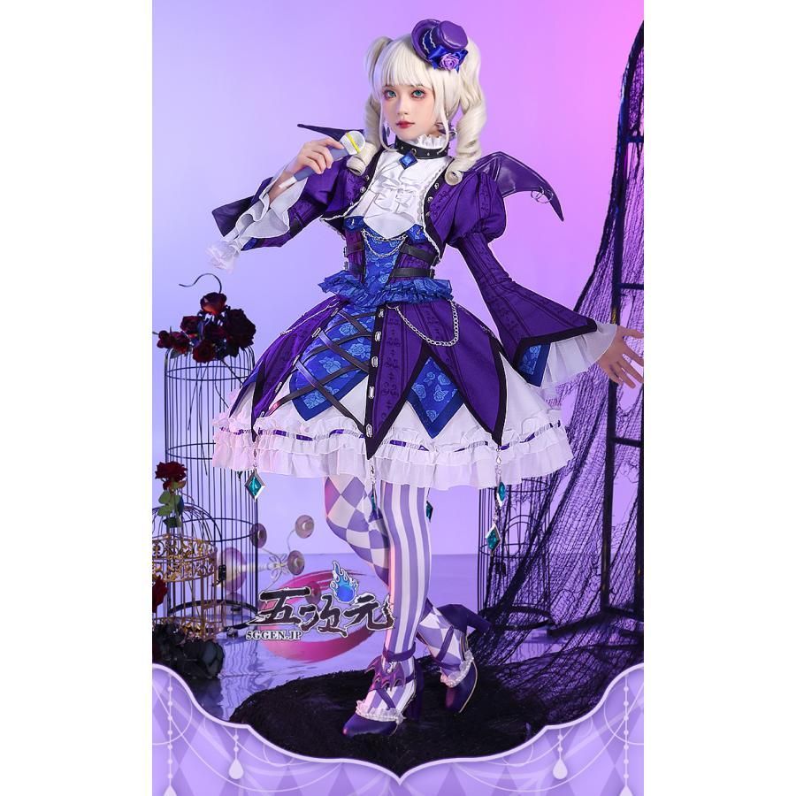 ♥ 三分妄想 アイカツ アイドルカツドウ コスプレ 藤堂ユリカ ゴスマジック ゴスロリ 衣装 ウィッグ 追加可 CS1003BJ 文化祭