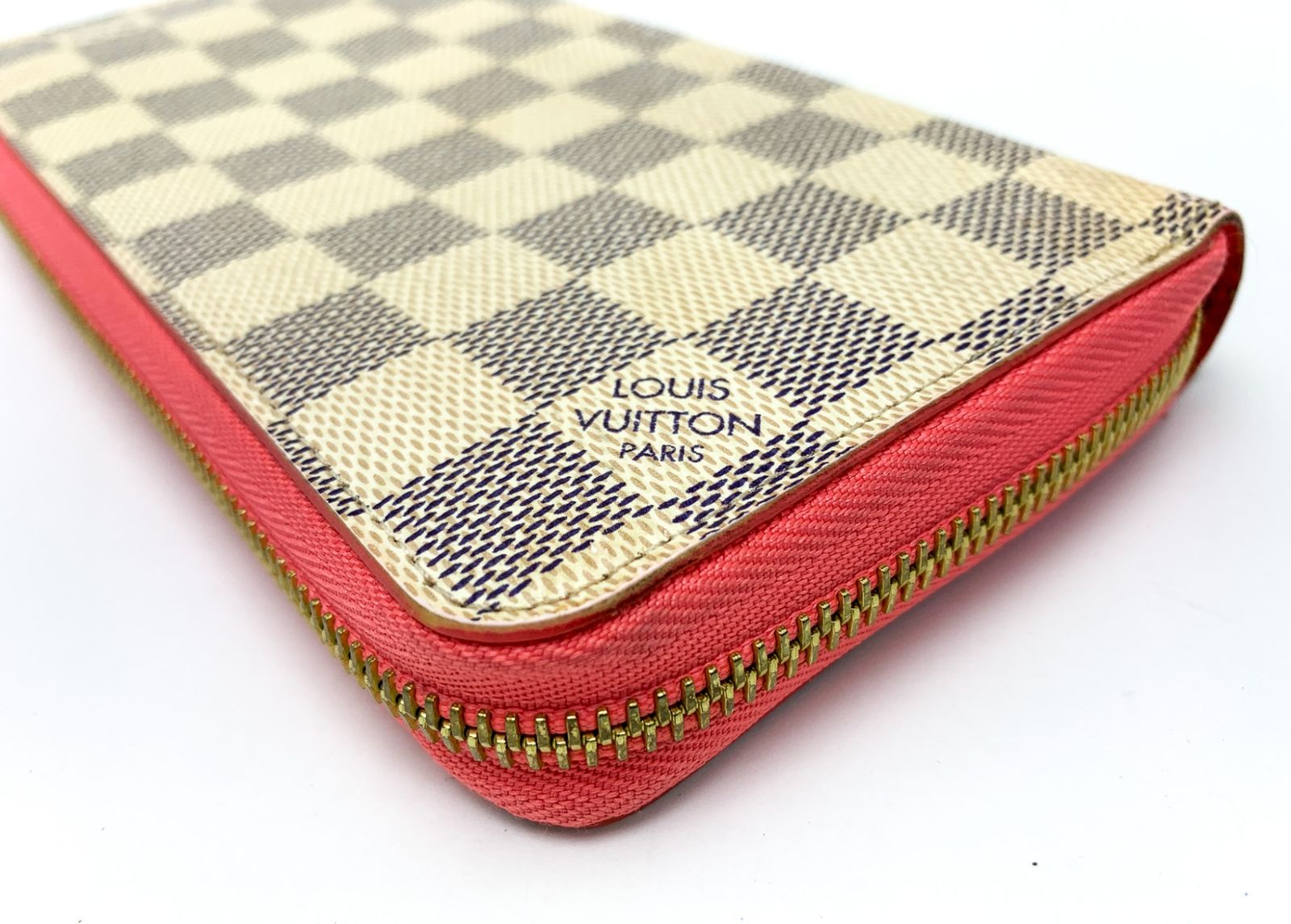 LOUIS VUITTON ルイヴィトン ダミエ・アズール ピンク ローズパパイア