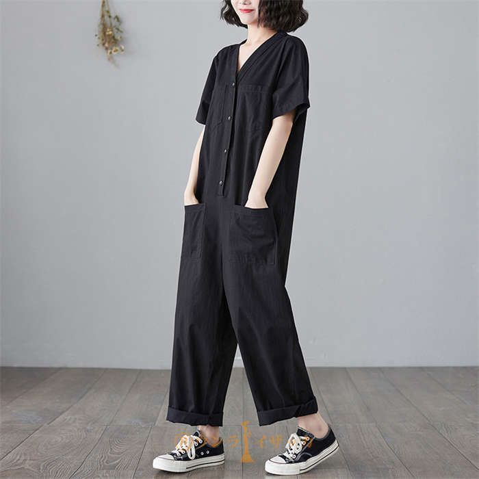 Amazon.co.jp: レディース サロペット 夏の女性の胸ポケット