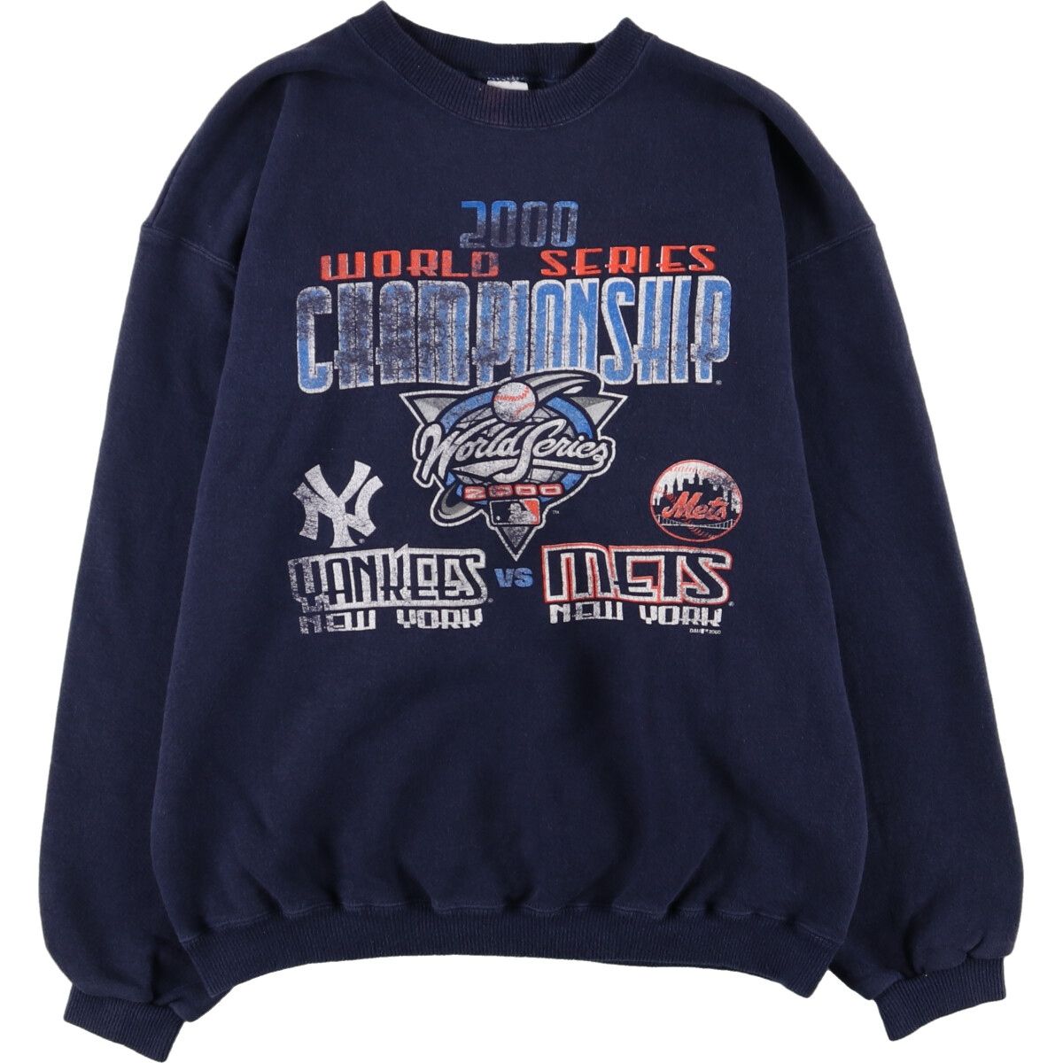 古着 UNKNOWN MLB NEW YORK YANKEES ニューヨークヤンキース ワールドシリーズ 2000 プリントスウェットシャツ トレーナー/eaa374368