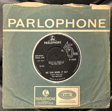 Beatles WeCanWorkItOut Day Tripper UK盤EP The Beatles – We Can Work It Out / Day Tripper – Vinyl (7