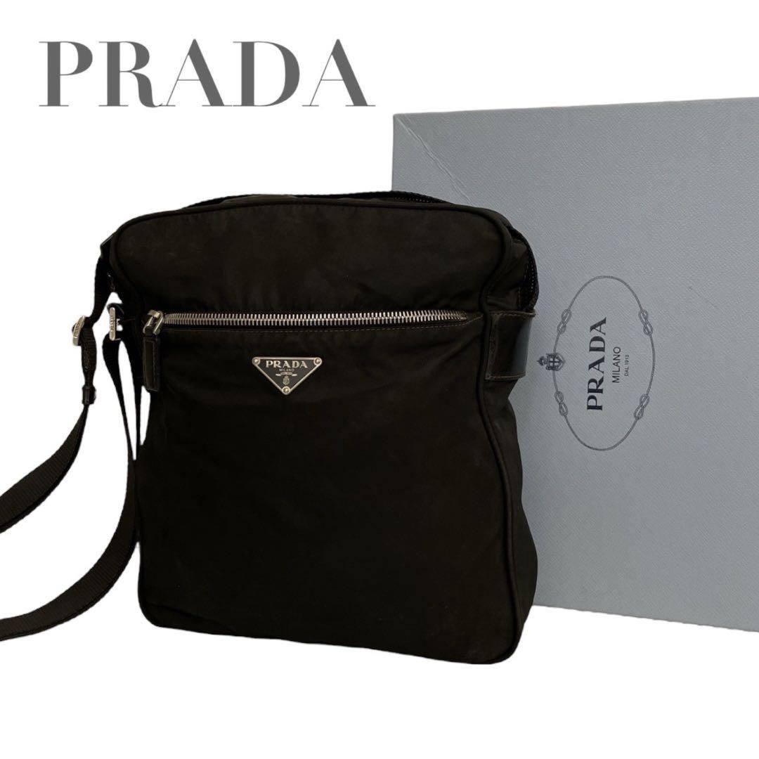 希少　プラダ　三角ロゴ　ナイロン　黒　ブラック　ショルダーバッグ　4681 希少 プラダ 三角ロゴ ナイロン 黒 ブラック ショルダーバッグ 4681
