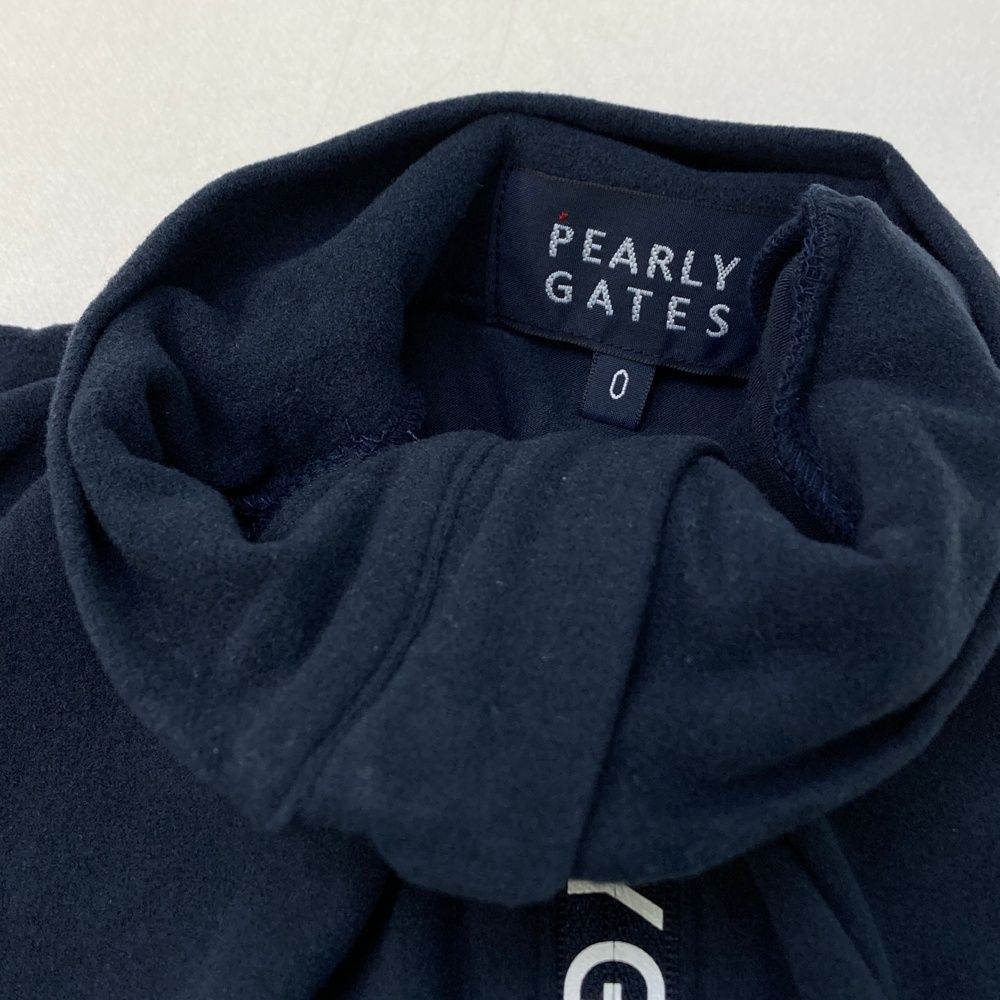 サイズ：0 PEARLY GATES パーリーゲイツ ハーフジップ 長袖Tシャツ