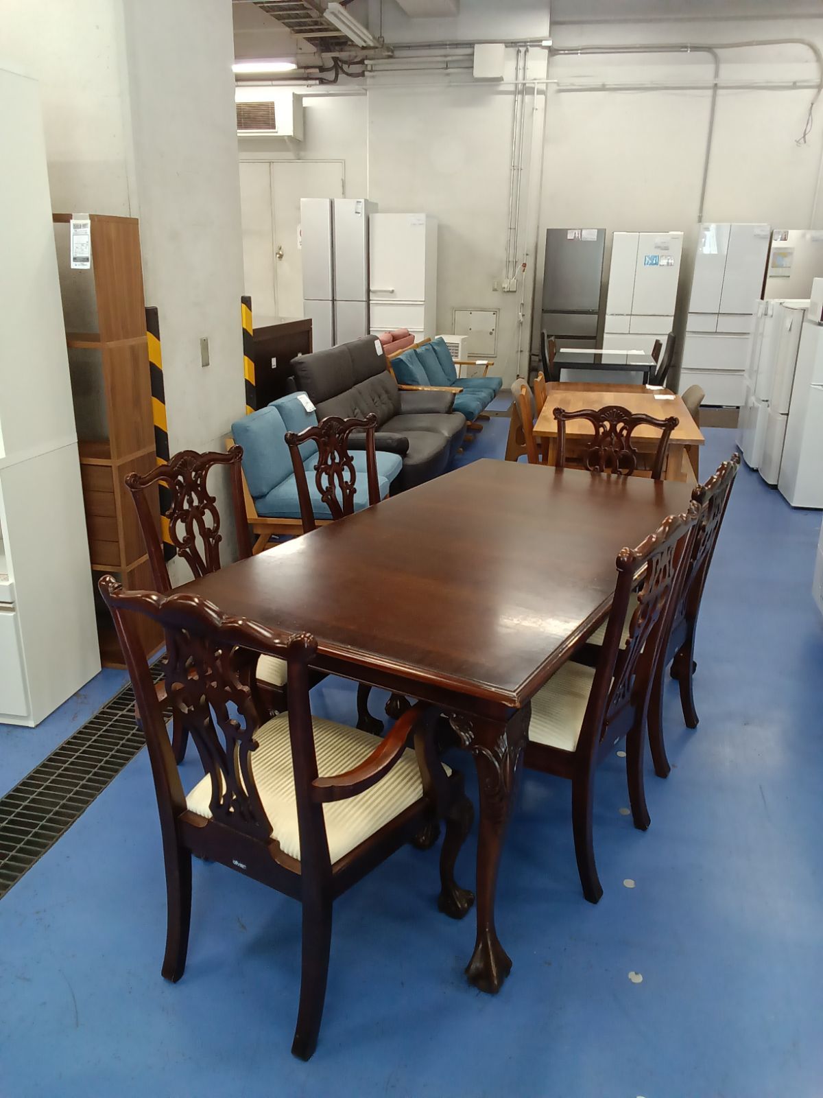 引き取り限定 oliver オリバー ビーンズ ダイニング テーブル チェア